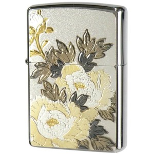 ZIPPO 電鋳板 牡丹