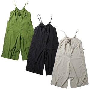 【2025SS新作】【HOUSTON WOMAN】NYLON GATHERED OVERALLS