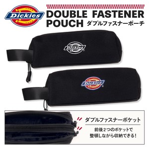 DickiesポリロゴWファスナーポーチ / ポリエステル ディッキーズ ポーチ ペンケース 男女兼用 2025新作