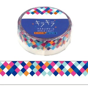 WORLD CRAFT Washi Tape Kira-Kira Masking Tape Square