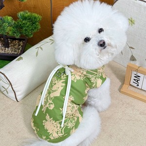 ベスト Vネック  花柄  ペット服  犬服 猫服 ペット用品    DYLA171