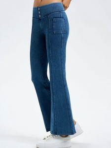 カジュアルパンツ デニムパンツ 無地 快適 レディース ファッション  MBQ406