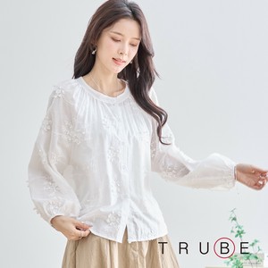 【2025新作】【M〜L】フラワー刺繍ブラウス(N72-227) (5号店)FM5