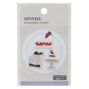 【ワッペン】annas 刺繍ワッペンシール ケーキ