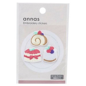 【ワッペン】annas 刺繍ワッペンシール スイーツ