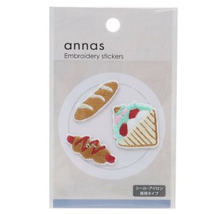 【ワッペン】annas 刺繍ワッペンシール パン