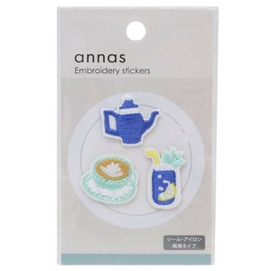 【ワッペン】annas 刺繍ワッペンシール ドリンク