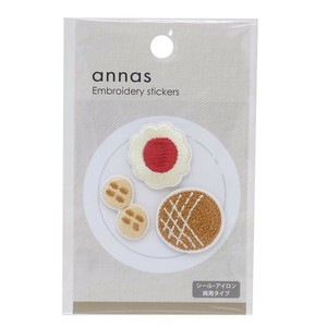 【ワッペン】annas 刺繍ワッペンシール クッキー