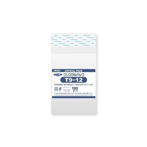 シモジマ HEIKO(ヘイコー) 006753504 クリスタルパック T 9-12 100枚