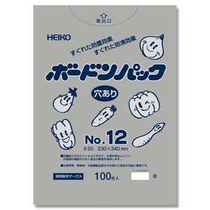 シモジマ HEIKO(ヘイコー) 006763312 ボードンパック20 No.12 穴有 プラあり 100枚