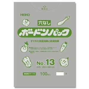 シモジマ HEIKO(ヘイコー) 006763383 ボードンパック25 No.13 穴無 プラあり 100枚
