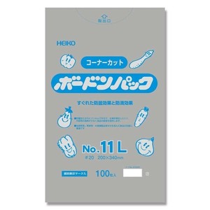 シモジマ HEIKO(ヘイコー) 006763431 ボードンパック 20 11L 角カット プラあり 100枚