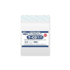 シモジマ HEIKO(ヘイコー) 006769800 クリスタルパック 04T CD(横型) 100枚