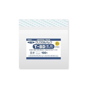 シモジマ HEIKO(ヘイコー) 006769922 クリスタルパック B T BD(横型タイプ) 100枚