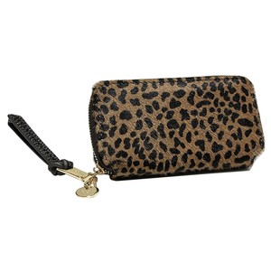 DAICO Pisoraro(ピソラロ) ハラコ アクセサリーポーチ LEOPARD-BR PR244
