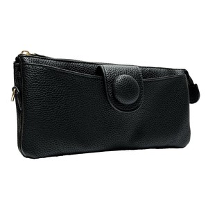 DAICO Pisoraro(ピソラロ) くるみボタン ウォレットバッグ ブラック PR232