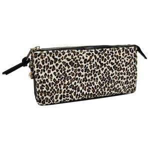 DAICO Pisoraro(ピソラロ) ハラコ ウォレットバッグ LEOPARD-WH PR239