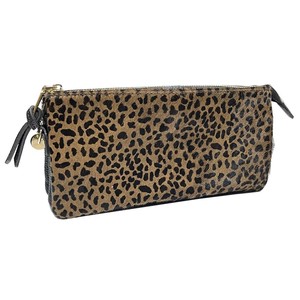 DAICO Pisoraro(ピソラロ) ハラコ ウォレットバッグ LEOPARD-BR PR239