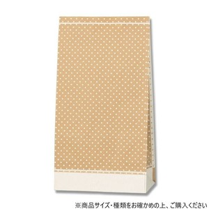 シモジマ HEIKO(ヘイコー) 004050602 角底袋 No.6 ピンドット WH 100枚