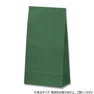 シモジマ HEIKO(ヘイコー) 004053202 角底袋 No.12 未晒無地 グリーン 100枚