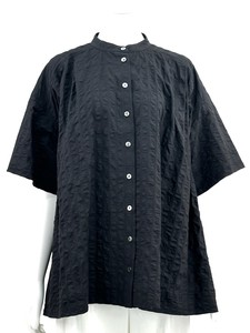 2025年盛夏新作　コットン塩縮ワッシャーブラウス