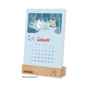 【先行予約】ムーミン（MOOMIN)　木製台座付き卓上◆納期：10月上旬頃