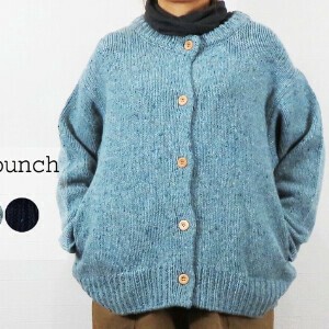 【予約販売】11月中旬入庫予定【2025新作】カラーネップウール混スラブ　クルーネックカーディガン