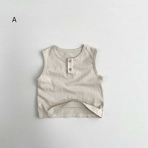 Kids' Sleeveless Shirt/Blouse Sleeveless 4-colors