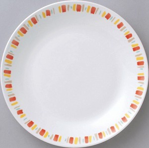Mino ware Main Plate Orange 26cm Made in Japan