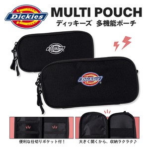 Dickiesポリロゴ多機能ポーチ / ポリエステル ディッキーズ 多機能 ポーチ ペンケース シンプル 2025新作