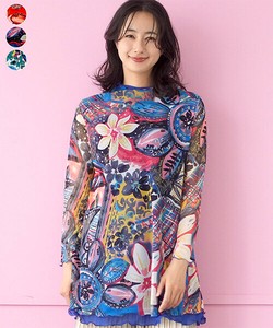Tunic Tunic Floral Pattern A-Line [2025 NEW]