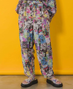 コラージュ・キノコ柄 2柄展開パンツ