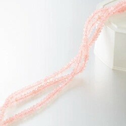 Rose Quartz Necklace Natural Stone 6mm