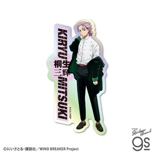 WIND BREAKER ホログラムダイカットステッカー 桐生三輝 人気 SNS 漫画 スマホ キャラクター グッズ WBK005