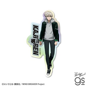 WIND BREAKER ホログラムダイカットステッカー 梶蓮 人気 SNS 漫画 スマホ キャラクター グッズ WBK014