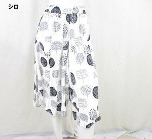【夏物新商品】綿・麻プリント・サルエルパンツ