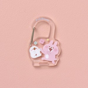 カナヘイの小動物 アクリルカラビナ ピスケとうさぎ　キーホルダー