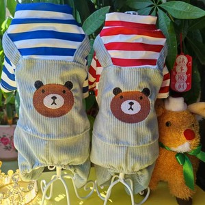 服 犬猫用 春夏 ストライプ  可愛い  ペット用品  BQ7609