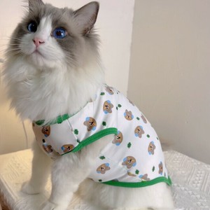服 犬猫用 春夏 薄手 花柄 ベスト 可愛い ペット用品 BQ7611