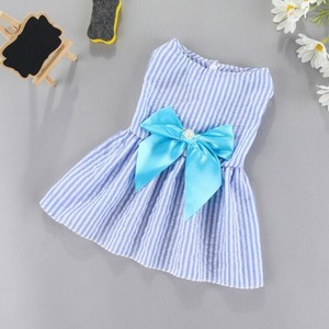 服 犬猫用 ワンピース 春夏 リボン、可愛い  ペット用品  BQ7614