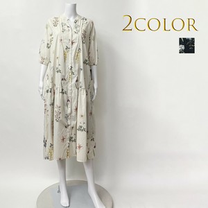 Casual Dress Floral Pattern Cotton [S/S NEW]
