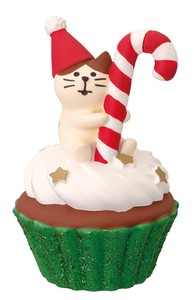 ■クリスマスグッズ■■2025X'mas　先行予約■　クリスマスカップケーキ　ちびねこ