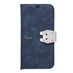 iPhone15/14/13兼用手帳型ケース New Cocotte Navy iP23-61-COT06