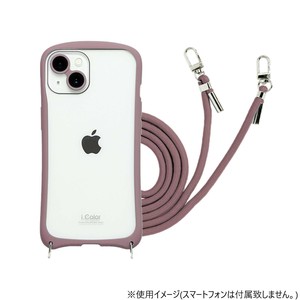 iPhone15/14兼用背面型ケース i.Color Cacao iP23-61-ICSH05