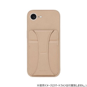 iPhone16e専用背面型ケース NICOLA Brown iP24SP-NIC04