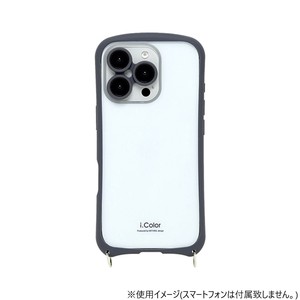 iPhone16pro専用背面型ケース i.Color Charcoal iP24-61P-ICSH01