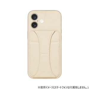 iPhone16専用背面型ケース NICOLA Ecru iP24-61-NIC01