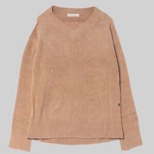 Sweater/Knitwear Knit Pullover V-Neck
