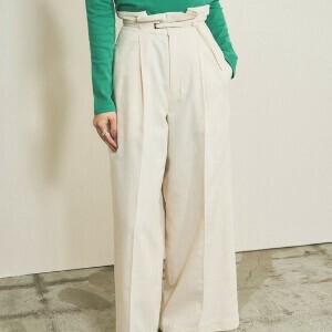Full-Length Pant High-Waisted Tuck Pants