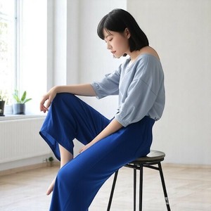 Loungewear Bottom Wide Pants L Size